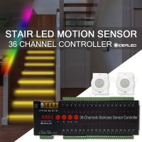 ▥ LED Motion Sensor Stair Light Strip Controller Dimming Wireless Indoor Motion 12V Flexible LED Strip Step Staircase Lamp Running