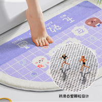 Buddha Series Small Fresh Floor Soft Mats Rugs Home Entrance Carpet Bedroom Toilet Bathroom Door Absorbent Non-Slip Foot Pad