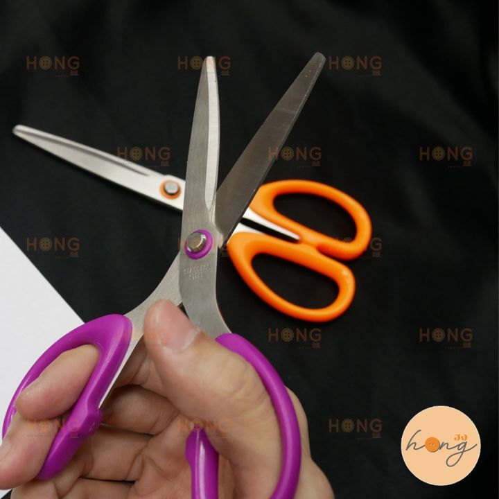 กรรไกร-nikken-scissors-wr-200-สีส้ม-สีม่วง-snless-steel-multi-purpose-scissors-made-in-japan