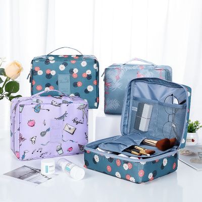 Waterproof Makeup Bag Travel Cosmetic Bag Women Toiletries Organizer Portable Lipstick Necklace Bracelet Storage Make Up Cases Wall Stickers Decals