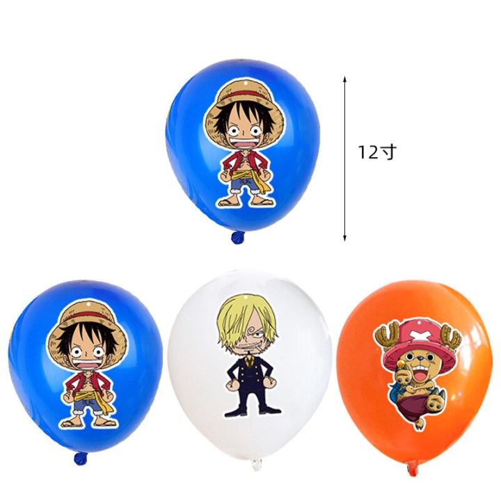 Anime ONE PIECE Party Tableware ONE PIECE Luffy Plate Cup Balloon ...