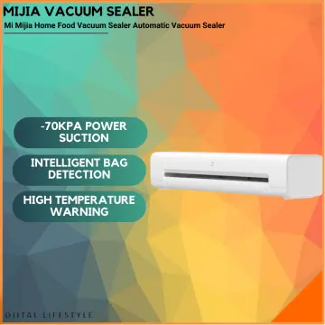 Xiaomi Mijia Vacuum Sealers Machine 220V 70kPa Plastic Bag Pumping  Compression Kitchen Household Food Vacuum Sealer Packaging