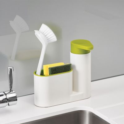 Kitchen Stoarge Rack for Cleaning Rack Washing Sponge Brush Sink Detergent Soap Dispenser Bottle Kitchen Organizer Gadgets