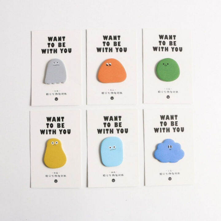 กระดาษโพสอิท-ลายน่ารัก-มีกาวในติด-ติดได้เลย-post-it-น่าใช้งาน-1-ชุด-30-แผ่น