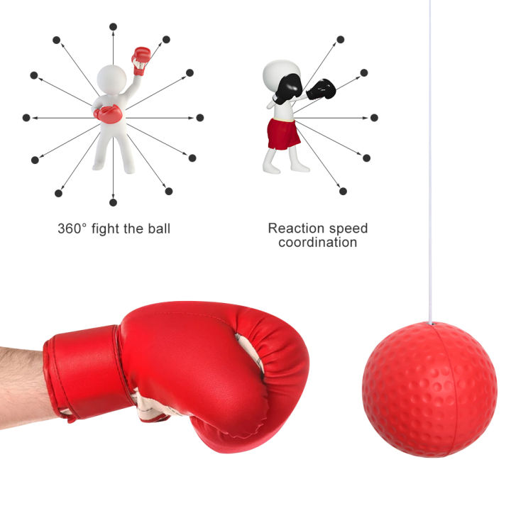 มวยความเร็วบอลหัวติดตั้ง-pu-หมัดบอล-mma-sanda-การฝึกอบรมมือตาปฏิกิริยาบ้านกระสอบทรายออกกำลังกายอุปกรณ์มวย