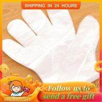 【hot sale】☊ D13 50pcs/Bag PE Clear Disposable Gloves Safe for Food Preparing Medical Restaurant Hairdressing