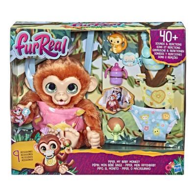 ลิงน้อยแสนน่ารักสุดวิเศษ Fur Real Piper, My Baby Monkey Interactive Animatronic Toy.ราคา 2,990.- บาท