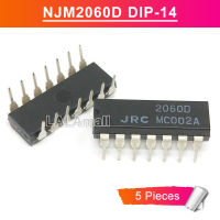 5ชิ้นชิป JRC NJM2060D 2060D DIP14 JRC2060D ดิป-14เครื่องขยายสี่พลังชิป IC แบบใหม่ดั้งเดิม