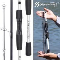 Sougayilang Fishing Rod 1.98m Spinning and Casting Rod Max Drag 5Kg for Bass Pike Trout Fishing Tackle