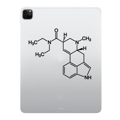 《Bottles electron》สติ๊กเกอร์แล็ปท็อปรูปลอกโมเลกุล LSD สำหรับ iPad 9.7 Pro 11 Air 4 Mini 6เคส Macbook ผิวไวนิลแท็บเล็ตพีซีตกแต่งโน๊ตบุ๊ค Asus Huawei