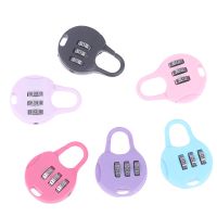 1pc Color Mini Password Padlock Trolley Case Password Lock Student Dormitory Cabinet Password Backpack Zipper Lock