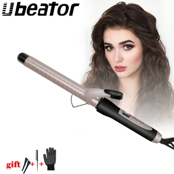 Temperature Setting Electric Hair Curler Long Curling Tong Wand