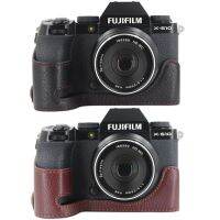 กล้องถุงป้องกันเคสครึ่งตัวหนังแท้สำหรับ X-S10 Fujifilm