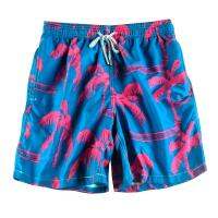 Boardshorts กางเกงเซิ้ฟสำหรับผู้ชายใหม่ของผู้ชายเบอร์มิวดาผู้ชายชุดชายหาดกางเกงสำหรับหน้าร้อนพิมพ์ลายแห้งเร็วผูกชุดว่ายน้ำสีเขียว