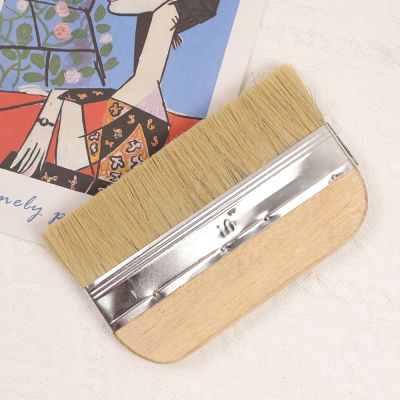【YF】 1Pcs Wooden Handle Shading Brush Art Supplies Watercolor Goat Hair Hake Artists Acrylic Oil Paint Brushes Supply