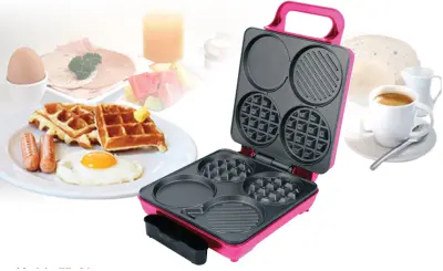 FRY KING เครื่องทำอาหารเช้า รุ่น FR-C8 (ทำแพนเค้ก วาฟเฟิล ไข่ดาว กริลล์) FRY KING เครื่องทำอาหารเช้า รุ่น FR-C8 (ทำแพนเค้ก วาฟเฟิล ไข่ดาว กริลล์)