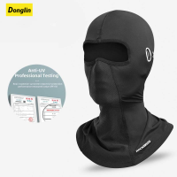 Donglin หน้ากากปั่นจักรยาน UV Protection Balaclava แว่นตา Face Breathable Hole Men Women Quick-Drying จักรยาน Ice Silk Mask