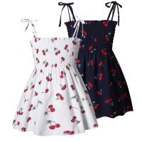 Summer Light Dresses 2021 for Girls Sundress Childrens Clothing Kids Clothes Beach Dress Casual Floral Strawberry Baby Dresses  by Hs2023