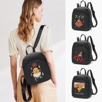 Cute Monster Print Nylon Backpack 2023 Female Student College School Bag Girl Doll Backpack Book Ladies Fashion Women Cute Bags 【AUG】