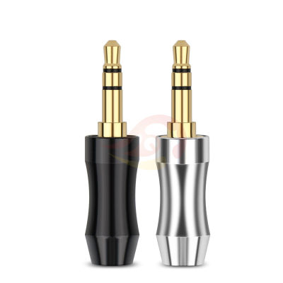 (1 ชิ้น) แจ็ค 3.5 มม. 3 ขั้ว เว้ากลาง ชุบทอง stereo plug gold plated