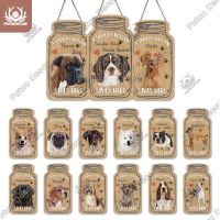 【hot】∈  Putuo Dog Sign Jar Hanging Plaque for Rustic Decoration Wall Tag