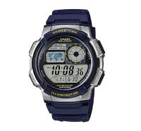 Casio Standard นาฬิกาข้อมือผู้ชายสายเรซินสีน้ำเงิน รุ่น AE-1000W-2AVDF