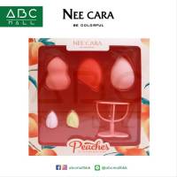 NEE CARA PEACH BEAUTY EGG SET (N220) : NEECARA พีช ชุดพัฟไข่ 5 ชิ้น x 1 ชิ้น abcmall