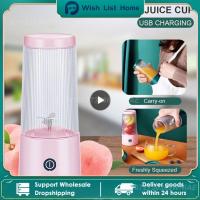 Juicer Mini ชาร์จ Usb 350Ml เครื่องคั้นผลไม้เครื่องคั้นน้ำผลไม้ไร้สายขนาดเล็กเครื่องปั่นน้ำผลไม้อัตโนมัติถ้วยเครื่องใช้ในครัวใบมีด4ใบเครื่องผสมอาหาร Tt. ร้านค้า