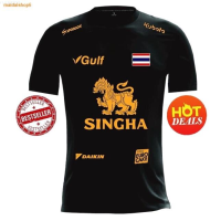 2023 new design- จัดส่งจากประเทศไทย[โค้ด FMX6TS ลด 25%] เสื้อกีฬาทีมไทย สิงห์ทอง สิงห์ขาว#เล่นไม่เลิก สกรีนคมชัด{plenty}