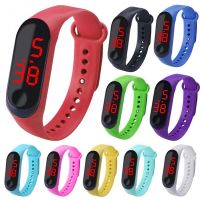 ♞☬ LED Screen Digital Watch Fitness Sports Electronic Digital Watch Bracelet Single Button Control Wristwatches Women Men Watches