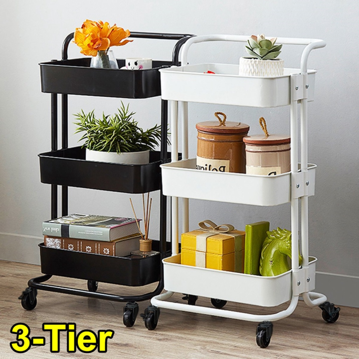 3 Layer kitchen racks organizer Movable Trolley rack With Handle KS-450 ...