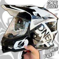 Oneal SIERRA R WHITE BLACK [ โมตาด ] [ แว่น 2 ชั้น ] [ นวมถอดซักได้ ] [ กิ๊ฟล็อค ]