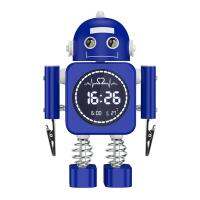 Robot Smart Digital Alarm Clock Temperature Display Desktop Clocks with Snooze Bedroom for Child Gift