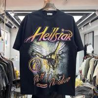 2023ผู้ชาย Streetwear T เสื้อ Hip Hop Carck Edge Flame ตัวอักษรพิมพ์เสื้อยืดผู้หญิงผ้าหนักล้าง Distressed Tshirt Tees Top