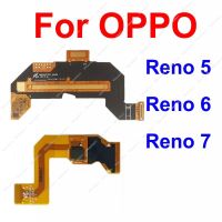 Kabel Flex Tampilan LCD Layar Sentuh untuk OPPO Reno 5 6 7 5G 5/6/7 Versi 4G 12 Panel Sentuh Bagian Pita Fleksibel Konektor Layar LCD