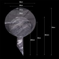 3/5ชิ้น18/20/24/36นิ้วใสโปร่งแสงลูกบอลสีสันไม่ยับบอลลูนงานแต่งงานงานวัดเกิดปาร์ตี้ Deocration พองได้