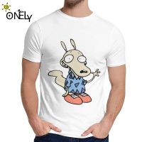 เสื้อยืด ผ้าฝ้าย 100% พิมพ์ลาย Rocko Sitcom พลัสไซซ์ แฟชั่นผู้ชาย ไซซ์ XS-6XLS-5XL