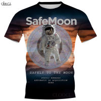 CLOOCL Safemoon Hodl เสื้อยืดผู้ชายผู้หญิง3D พิมพ์ฤดูร้อนเสื้อลำลอง