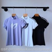 Titleist J.lindeberg เสื้อ PXG1 Mizuno DESCENTE TaylorMade1ใหม่พิมพ์ภาพกางเกงเล่นกอล์ฟฤดูร้อนแขนสั้นของผู้หญิงเสื้อยืดลำลองกีฬากลางแจ้งคอกลมเสื้อผ้าสำหรับกีฬากอล์ฟเสื้อกอล์ฟผู้หญิง