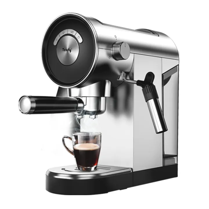 Tenfly Home 20bar Semi-automatic Coffee Machine Small Office Steam Milk ...