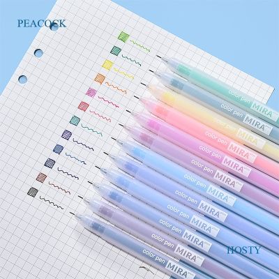 Peacock ชุดกล่องดินสอ ปากกาเจล 0.5 มม. 12 สี 12 ชิ้น ต่อชุด
