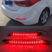 【CW】☌  Car Flashing 2PCS Rear Elantra 2012 2013 2014 Tail Fog Lamp Brake Stop Reflector