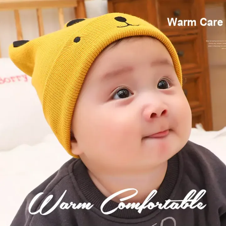 Baby Boy Girl Knit Hat Warm Cartoon Cap Bonnet | Lazada PH