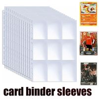 10/20/30Pcs Card Binder Sleeves Side 9-Pocket Transparent Cards Page Protector for Magical Trading Game Sheets