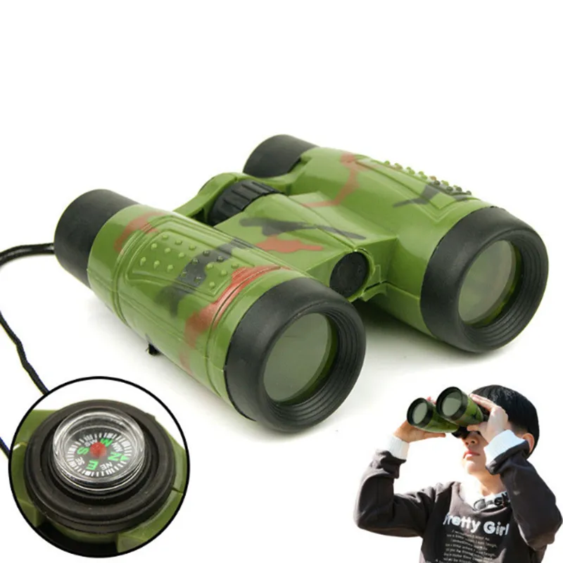 5X Binoculars Children Simulation Telescope Toy For Kids Outdoor Birding Games