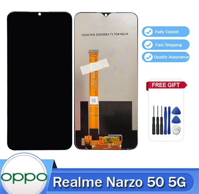 Black 6.6 Inch For OPPO Realme Narzo 50 5G RMX3572 RMX3571 LCD Display ...