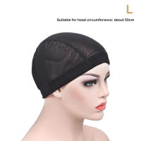 wangyongh Lace Elastic Dome วิกผมหมวกสำหรับทำวิกผมตาข่ายตาข่ายหมวกทอผ้ายืด