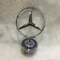 สำหรับ Mercedes Benz W140 1990-1997ปีโลโก้แนวตั้งรถป้ายขาตั้งอเนกประสงค์สัญลักษณ์หมวกฝากระโปรงสัญลักษณ์ฝาปิดเครื่องยนต์แบบมีหูข้าวสาลี