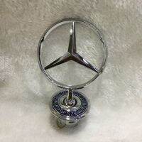 ฝาครอบแบบมีฮู้ดติดโลโก้แนวตั้งสำหรับ Mercedes Benz W140 1990-1997ปีแบบมีหูข้าวสาลีสีเงิน