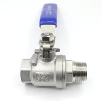 1/4" 3/8" 1/2" 3/4" 1" 2" BSPT Female To Male Full Port Ball Valve Controller 304 Stainless Steel Water Gas Oil Home Garden Brew